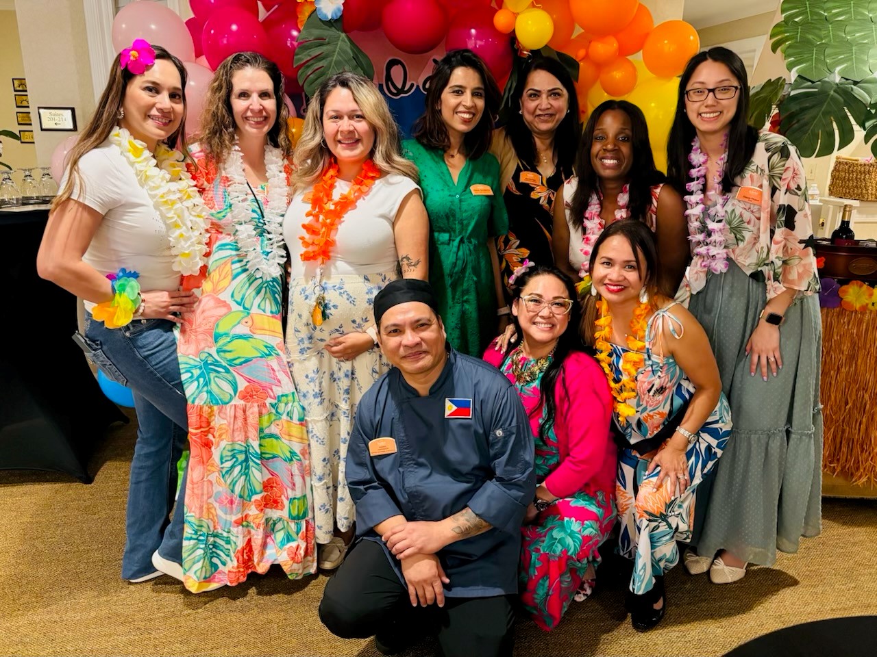 Our team at a community celebration